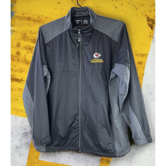 Kansas City Chiefs KC Super Bowl LIV Champions Full Zip Jacket Men's 2XLT - Picture 7 of 14